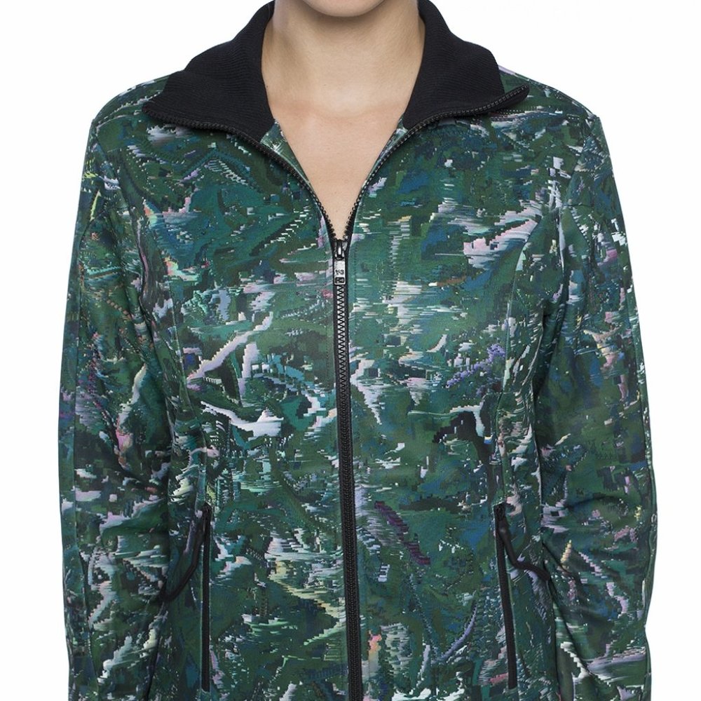 Y3 x adidas Yohji Yamamoto zip print jacket